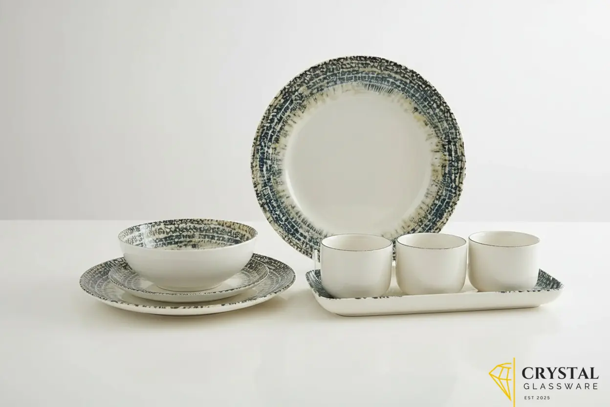 32-Piece Porcelain turkish Style Ceramic Dinner Set